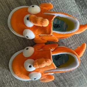 Vans. Simpsons, fish blinky. Toddler. Slip ons.